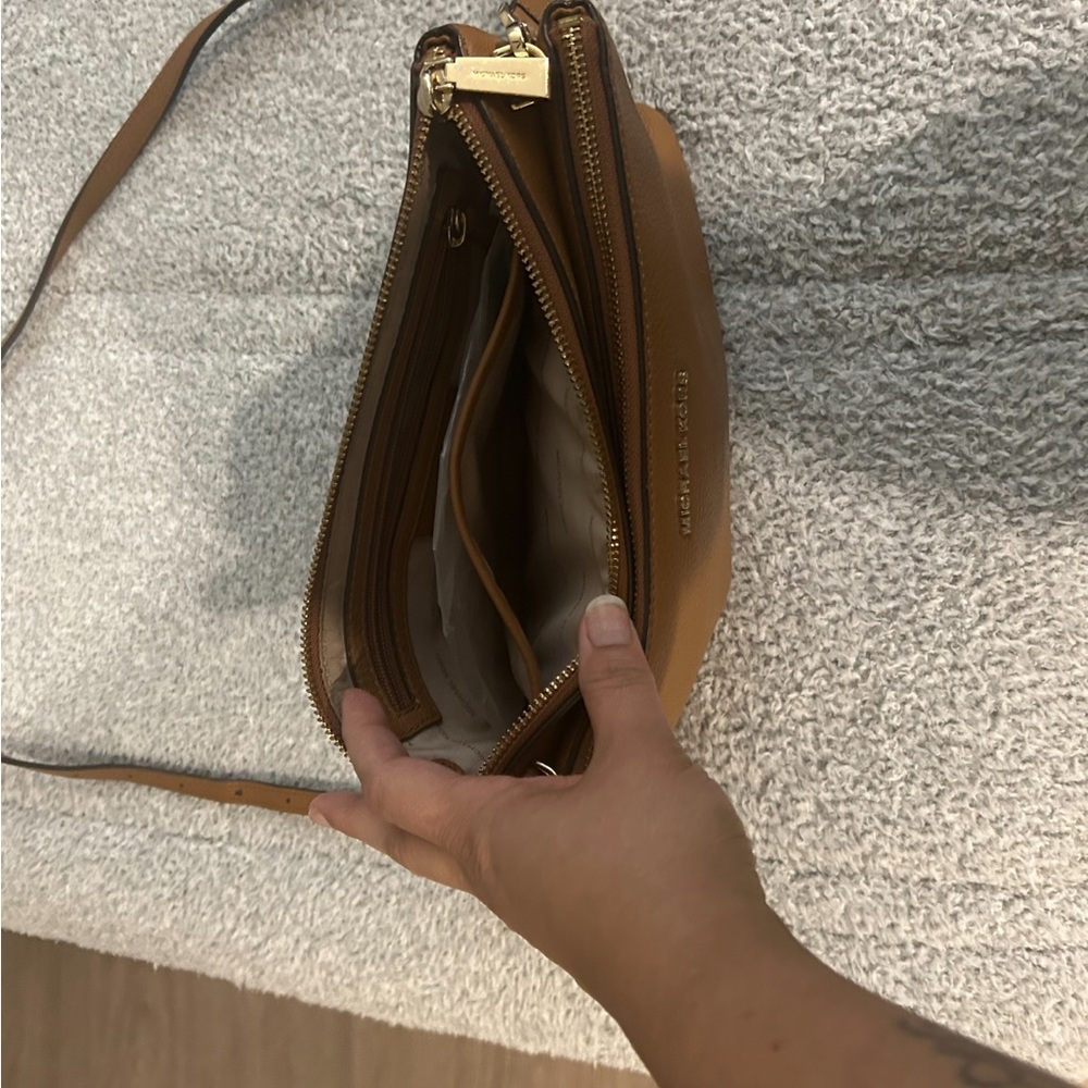 Michael Kors Tan Leather Shoulder Bag